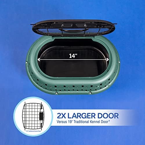 Petmate Top Load Plastic Cat Kennel, One-Door, 19in, Purple, 19.0" L x 12.5" W x 10.8" H (Pack of 4) - Image 5