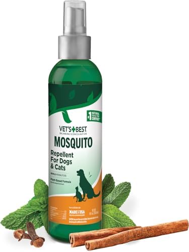 Vet's Best Mosquito Repellent Spray for Dogs & Cats, Safe Ingredients, 8 oz by VetsBest