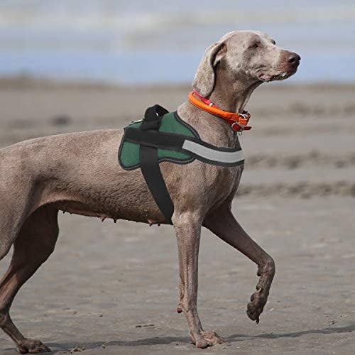 Bolux Dog Harness, No-Pull Reflective Dog Vest, Breathable Adjustable Pet Harness with Handle for Outdoor Walking - No More Pulling, Tugging or Choking (Dark Green, L) - Image 5