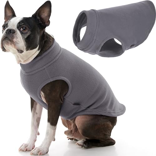 Gooby Stretch Fleece Vest Dog Sweater, Gray, 2X-Large by Gooby