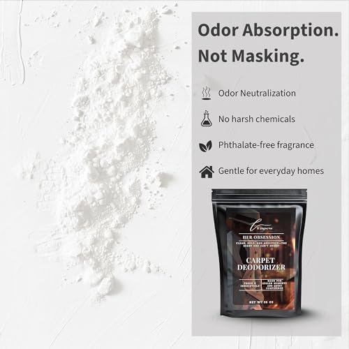 Lapew Her Obsession Carpet Deodorizer Powder - Pet Safe Freshener for Vacuuming | Scented Odor Eliminator for Home | 36 oz - Image 3