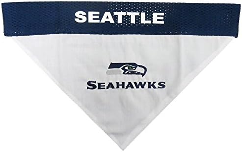 Pets First NFL Seattle Seahawks Reversible Bandana Size XX-Large for Dogs & Cats. 2 Sided Sports Bandana, Premium Embroidery Team Logo, Many NFL Teams Available - Image 3