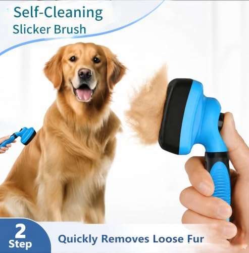 Dog Brush for Shedding,Deshedding Slicker Undercoat Rake Brush for Dog,8PCS - Image 2