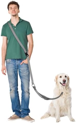 Hands Free Dog Leash, Multifunctional Crossbody Dog Leash by WANFIRE