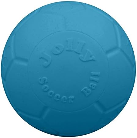Jolly Pets Medium Jolly Soccer Ball Floating-Bouncing Dog Toy, 6”, Ocean Blue by JollyPets