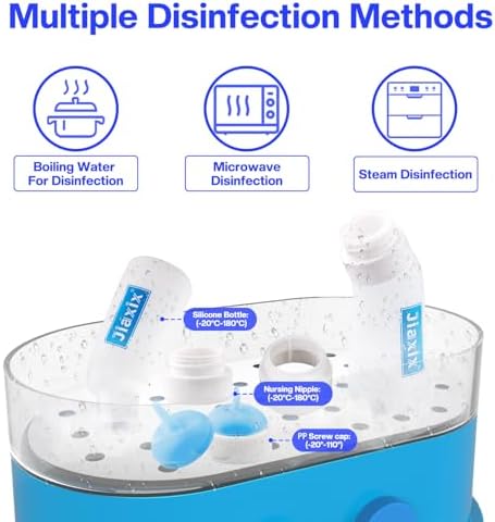 3 Pack Kitten Silicone Nursing Bottle,Silicone Feeding Nipple, Reusable Newborn Supplies, Suitable for Feeding Kitten, Puppy, Rabbit, Hamster (Blue, Medium) - Image 5
