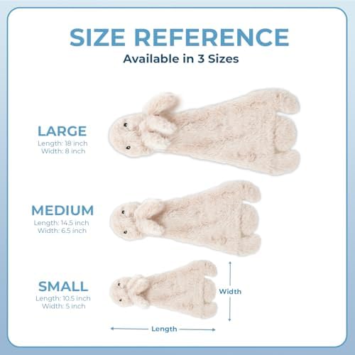 Best Pet Supplies 2-in-1 Stuffless Squeaky Dog Toy - Hare, Large - Image 5
