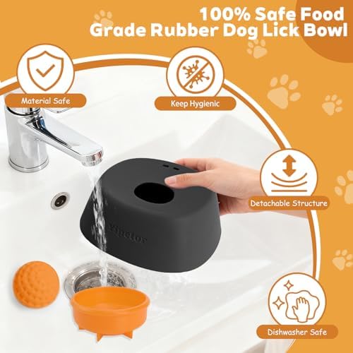 Yipetor Dog Lick Bowl, Rolled Ball-in Slow Feeder Enrichment Puzzle Toys - Image 6