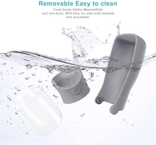 Portable Dog Small Animals Water Bottle for Walking 19 OZ or 12 OZ Pet Water Bottles for Puppy Medium Large Dogs Little Animals Water Dispenser Dog Small Animals Water Bowl - Image 4