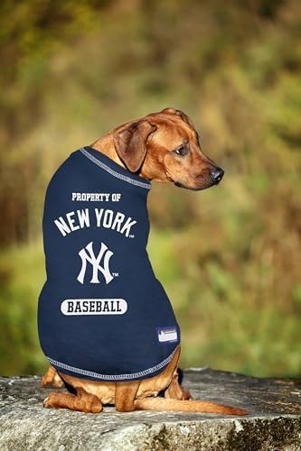 MLB Tee Shirt for Dogs & Cats - New York Yankees Dog T-Shirt, Small. - Image 3