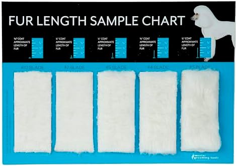 Master Grooming Tools Hair Length Sample Chart by PetEdge