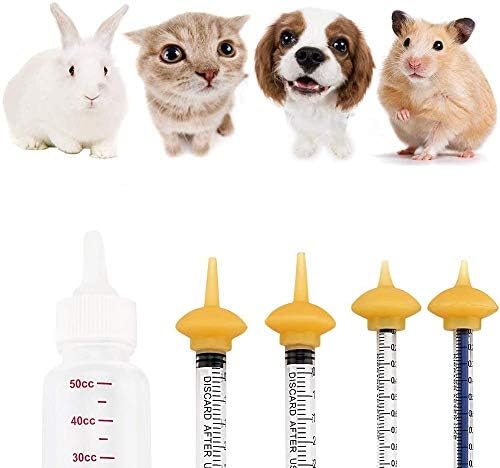 Pet Feeding Bottle and Syringes with Nipples for Small Cat Dog Animals (Model 1) - Image 4