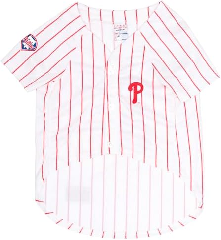 Official MLB Philapelphia Phillies Pet Jersey for Dogs & Cats, Size XX-Large - Stylish Baseball Jersey for Your Furry Fan- Show Off Team Spirit with The Perfect Fan Apparel Gear for Pet, Dog & Cat - Image 2