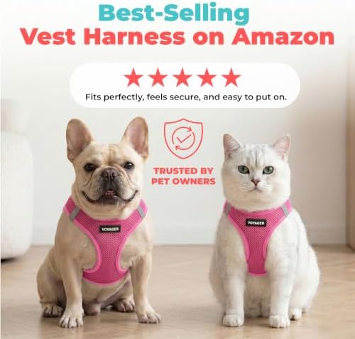 Voyager Step-in Air Dog Vest Harness - Fuchsia, X-Large - Image 6
