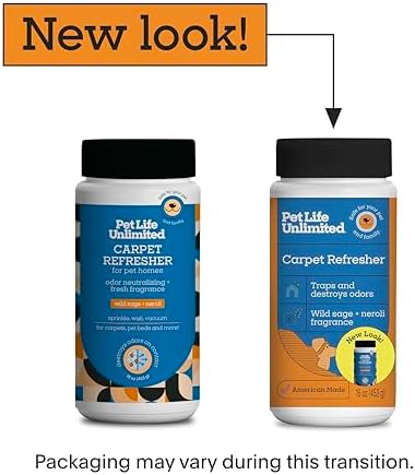 Pet Life Unlimited Carpet Deodorizer Powder, StrongPet Odor Eliminator & Carpet Freshener, Plant-Based Wild Sage & Neroli Scent, PetSafe, 16 Ounce (Pack of 6) - Image 2
