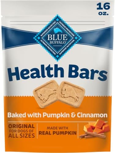 Blue Buffalo Health Bars Pumpkin & Cinnamon Dog Biscuits, 16 oz by BlueBuffaloCompanyLtd