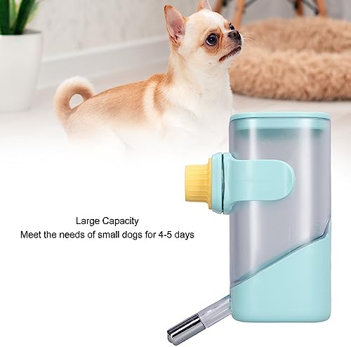 23.67oz Pet Water Feeder Bottle,Stainless Steel Cage Hanging Water Dispenser for Dogs,Cats,Hamsters,Rabbits (Green) - Image 6