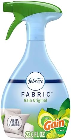 Febreze Fabric Spray Air Freshener, Odor-Fighting Fabric Refresher, Sneaker Balls Alternative, Couch Cleaner, Linen Spray, Multi-Use, Gain Original Scent, 23.6 fl oz by Febreze