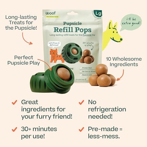 WOOF Pupsicle Chicken Refill Pops Dog Treats, Large, 7 Count, 3 Pack - Image 3