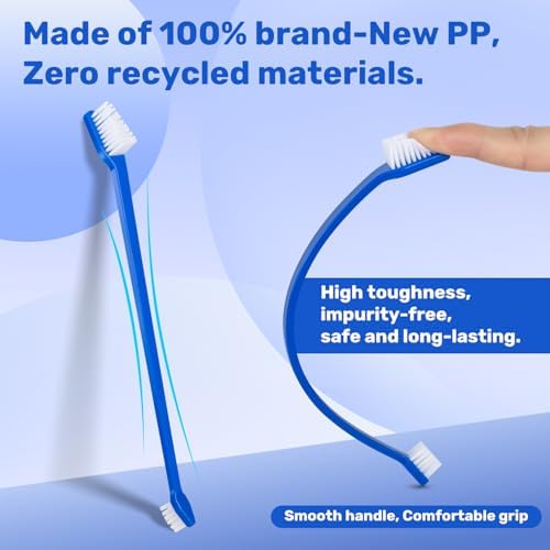Newday Dog Toothbrush Set of 8 - Dual Headed, Dental Hygiene Convenient Soft Toothbrush to Clean pet Teeth, Dog Tooth Brushes for Small to Large Dogs, Cats, and Most Pets, Teeth Brush in Bulk - Image 4