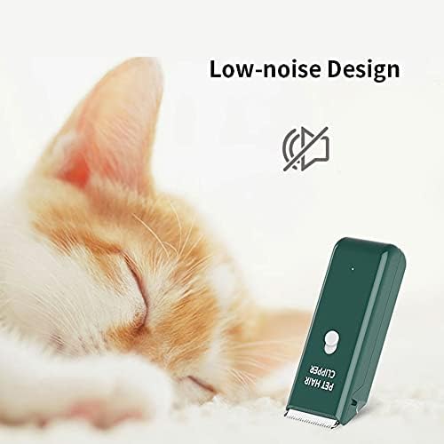 Dog Clippers,Quiet Washable USB Rechargeable Cordless Dog Grooming Kit,Electric Pets Hair Trimmers Shaver Shears for Dogs and Cats Green - Image 4