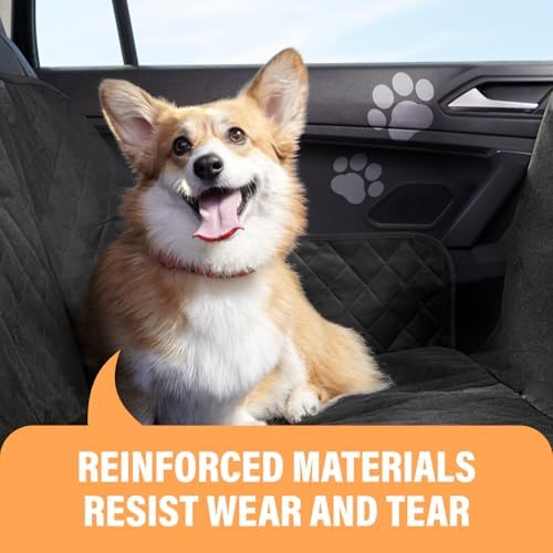 Active Pets Pink Standard Dog Car Hammock Back Seat Cover, Waterproof Backseat Cover Protector for Truck Bench Rear of Sedans or SUVs, Essential Pet Supplies Vacuum or Wipe Clean, Machine Washable - Image 2