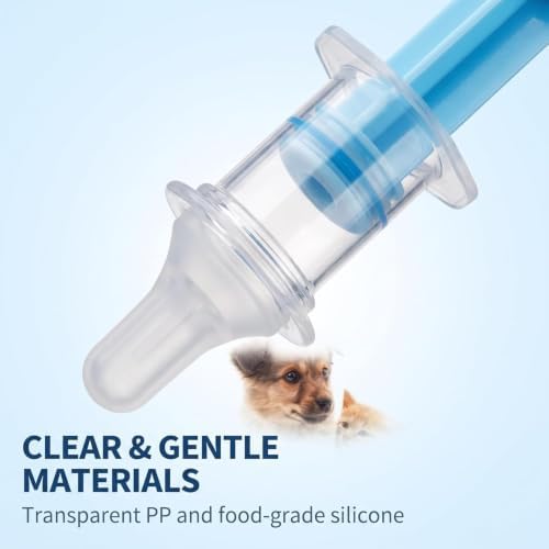 Blue Pet Medicine Feeder Liquid Oral Syringe Milk Nursing Bottles Syringe Soft Tip Plastic Pet Medical Feeding Tool for Dog Puppy Cat, Kitten Nursing Supplies - Image 5