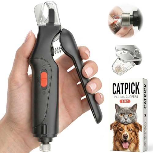 CATPICK 2-in-1 Cat & Dog Nail Clippers with Grinder and Dual LED Lights by Unknown