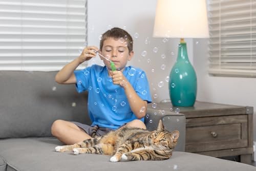 Pet Qwerks Incredibubbles Interactive Cat Toys - Long Lasting Edible Bubbles for Cats - Catnip Flavor - 20 ML - Image 4
