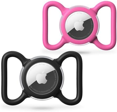 Waterproof AirTag Holder for Dog Collar, Soft Slide-On Dog AirTag Holder by WhoseID