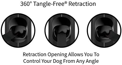 TUG Original Retractable Dog Leash, 16 ft (Medium, Black/Grey) - Image 4