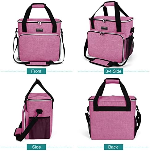 BAGLHER Dog Travel Bag, Pet Travel Bag (ALL Pet Travel Supplies), With 2 Pet Food Containers and 2 Collapsible Silicone Bowls; Essential Kits for Pet Travel Pink - Image 2
