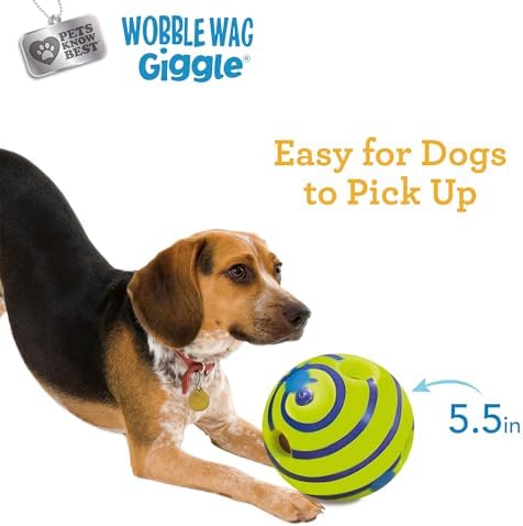 Wobble Wag Giggle Ball, Interactive Dog Toy, Fun Giggle Sounds When Rolled or Shaken, Pets Know Best, As Seen On TV - Image 6