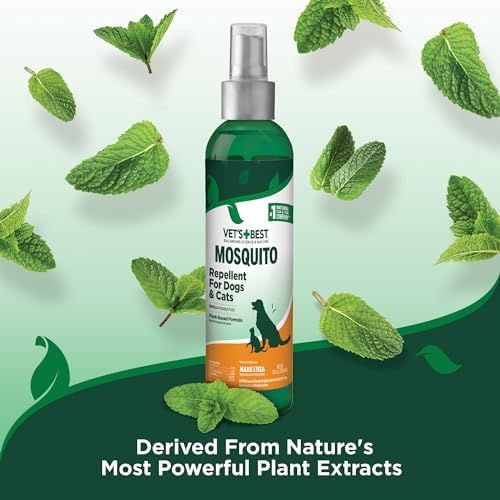 Vet's Best Mosquito Repellent Spray for Dogs & Cats, Safe Ingredients, 8 oz - Image 6