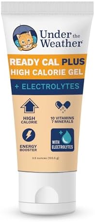 Under the Weather Pet Electrolytes Ready Cal Plus Gel for Cats | Vet-Formulated High-Calorie Supplement for Cats & Kittens | Promotes Weight Gain & Boosts Energy for Sick Felines | 3.5 Oz Tube Pack by UndertheWeather