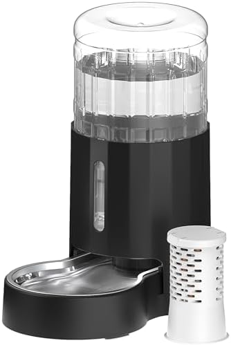 CZPET Automatic 5L Filter Dog and Cat Water Dispenser (Black) by CZPET