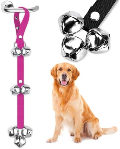 BLUETREE Dog Doorbells Premium Quality Training Potty Great Dog Bells Adjustable Door Bell Dog Bells for Potty Training Your Puppy The Easy Way - 7 Extra Large Loud 1.4 DoorBells by BLUETREE