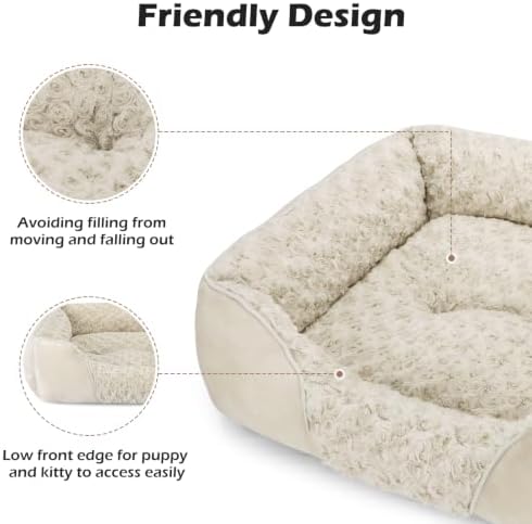 INVENHO Large Dog Bed Rectangle Washable Orthopedic Soft Calming Sleeping Durable Pet Cuddler with Anti-Slip Bottom - Image 4