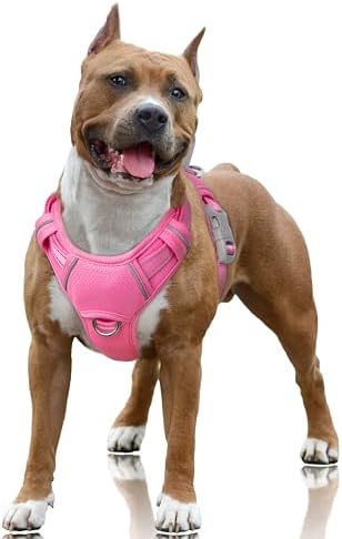 BARKBAY Dog Harness for Large Dogs No Pull Dog Vest ID Tag Pocket by BARKBAY
