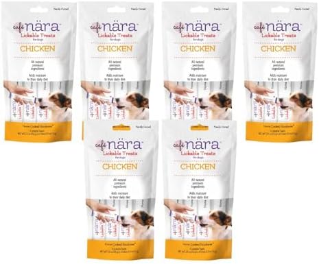 Café Nara Chicken Flavored Lickable Treats for Dogs - Pack of 6 by Caf%C3%A9N%C3%A4ra