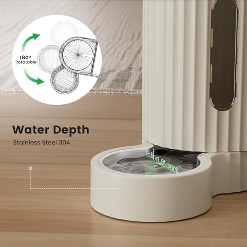 Gravity Automatic Cat Feeder, Water & Food Dispenser Set, Stainless Bowls - Image 5