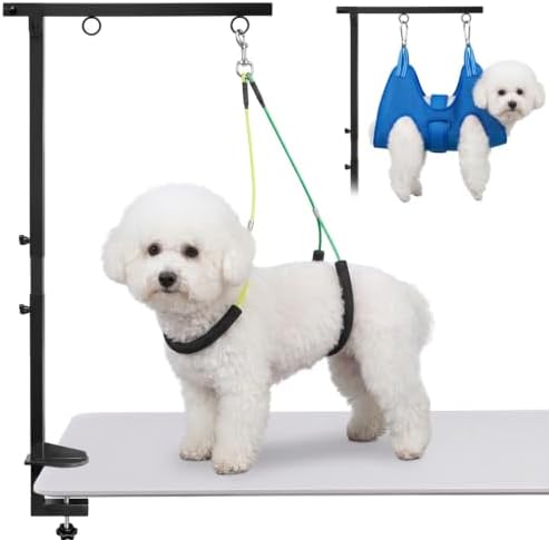 Dog Grooming Arm for Table,with Hammock & Haunch Holder for small dogs by Unknown