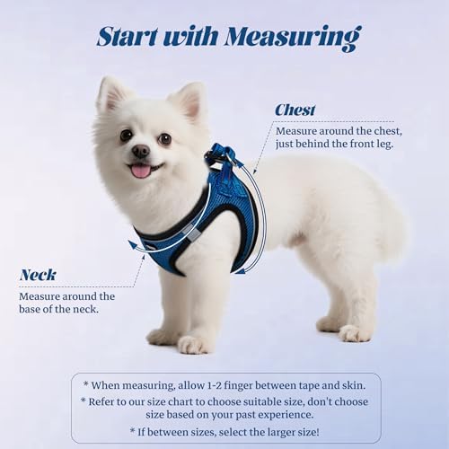 No Pull Dog Puppy Harness and Leash Set Reflective Mesh Vest Medium - Image 2