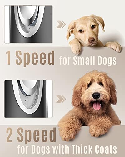 oneisall Dog Clipper for Small and Large Dogs Cats Silver - Image 5