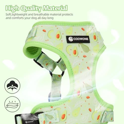 Dog Harness and Leash Set, Adjustable Dog Harness, Dog Leash, No Pull No Choke Puppy Harnesses for Walking Training for Small Medium Pet - Image 2