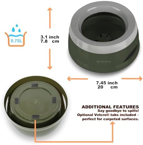 Dog Water Bowl (25oz),No Spill Water Bowl for Dogs and Cats,Water Bowl Dispener for Travel and Home,No Messy Splashes, Spilling or Drips for Dogs & Cats - Image 5