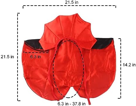 Pet Halloween Vampire Baron Cloak, Festival Cosplay Robe, Pet Halloween Costume Clothes Suit for Medium and Large Cats and Dogs - Image 3