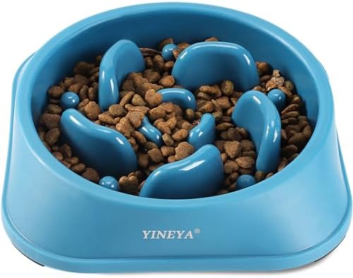 YINEYA Slow Feeder Dog Bowls, Pet Supplies That Slow Down Eating, Pet Food Bowls, Maze Dog Puzzle Feeder for Medium Breed by YINEYA