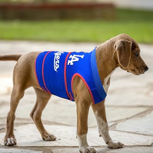MLB Los Angeles Dodgers Dog Anxiety Shirt Calming Soothing Vest for Dogs Cats with Anxiety, Fears, Fireworks, Loud Noises, Dark, Lonely Keeps Dogs Calm & Feeling Safe, Relaxing Jacket X-Small - Image 6