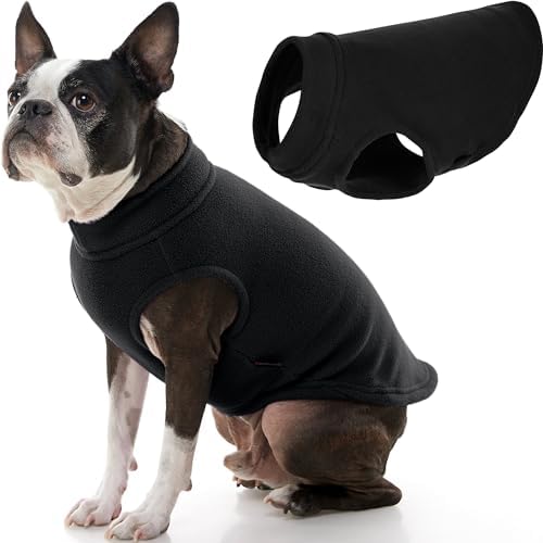 Gooby Stretch Fleece Vest Dog Sweater, Black, X-Large by Gooby